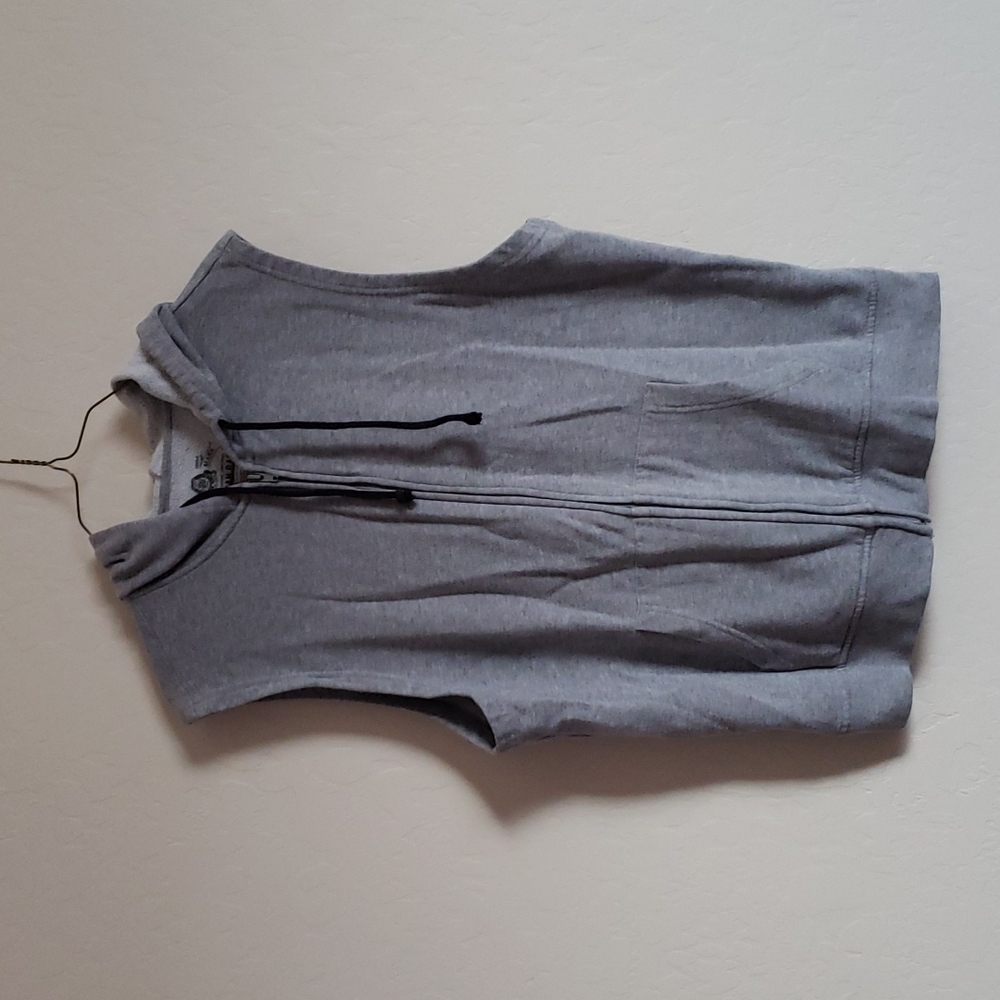 Men's Sleeveless Zip-up hoodie